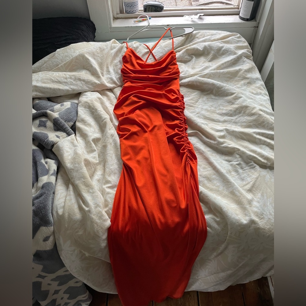 Winsor size XS long dress with high slit